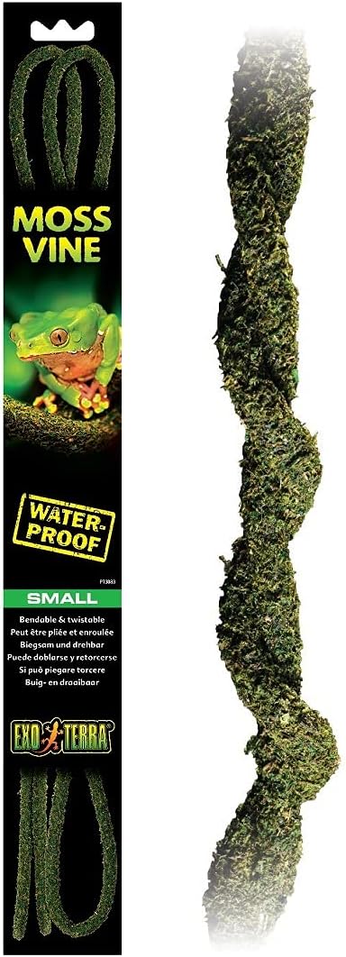 Bendable Moss Vine, Reptile Terrarium Decoration, Small