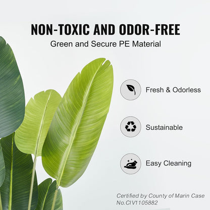 Artificial Bird of Paradise Tree, 5 FT Tall Faux Plant, PE Material & Anti-Tip Tilt Protection Low-Maintenance Plant, Lifelike Green Fake Tree for Home Office Warehouse Decor Indoor Outdoor