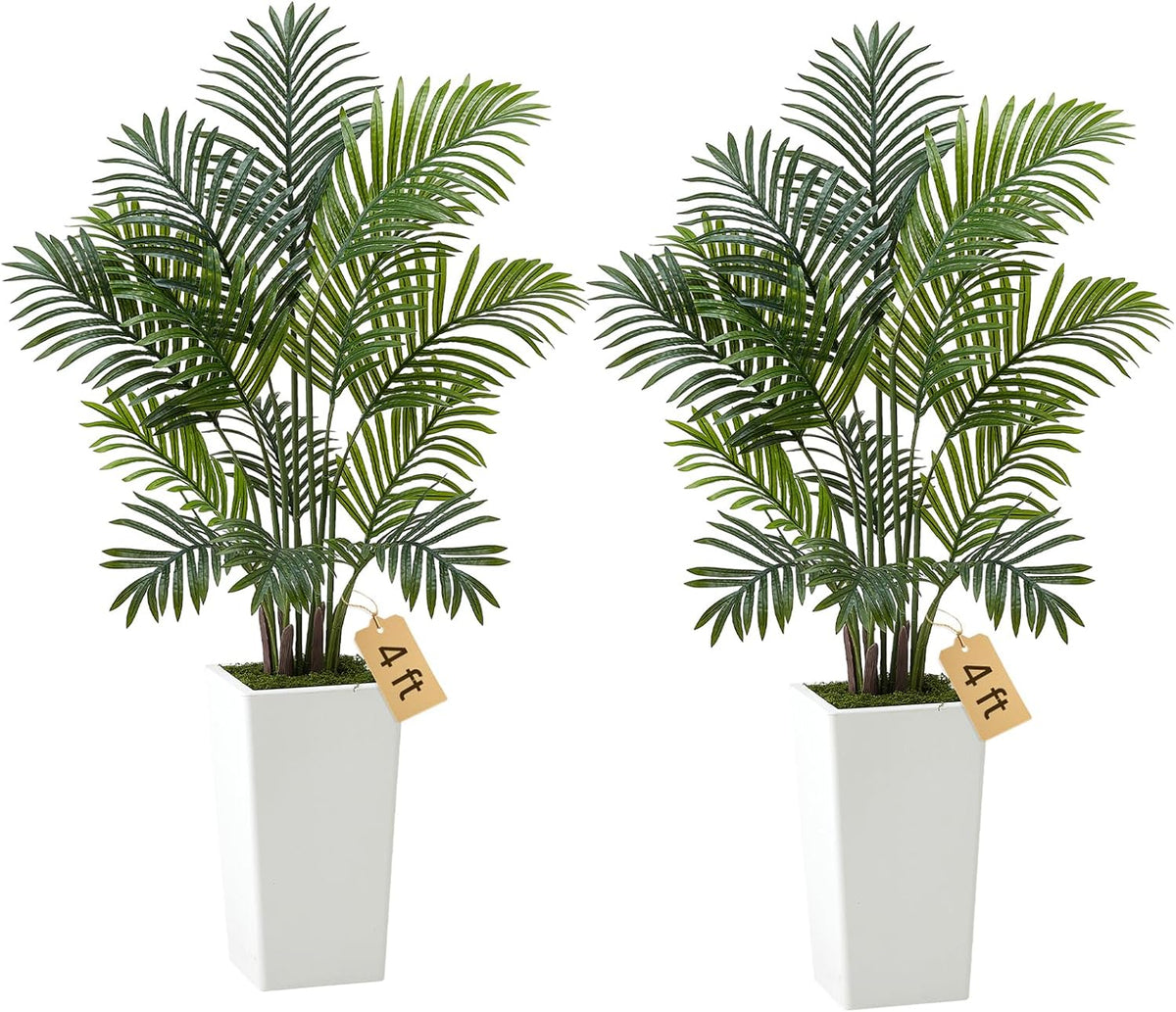 Artificial Bird of Paradise Tree, 5 FT Tall Faux Plant, PE Material & Anti-Tip Tilt Protection Low-Maintenance Plant, Lifelike Green Fake Tree for Home Office Warehouse Decor Indoor Outdoor