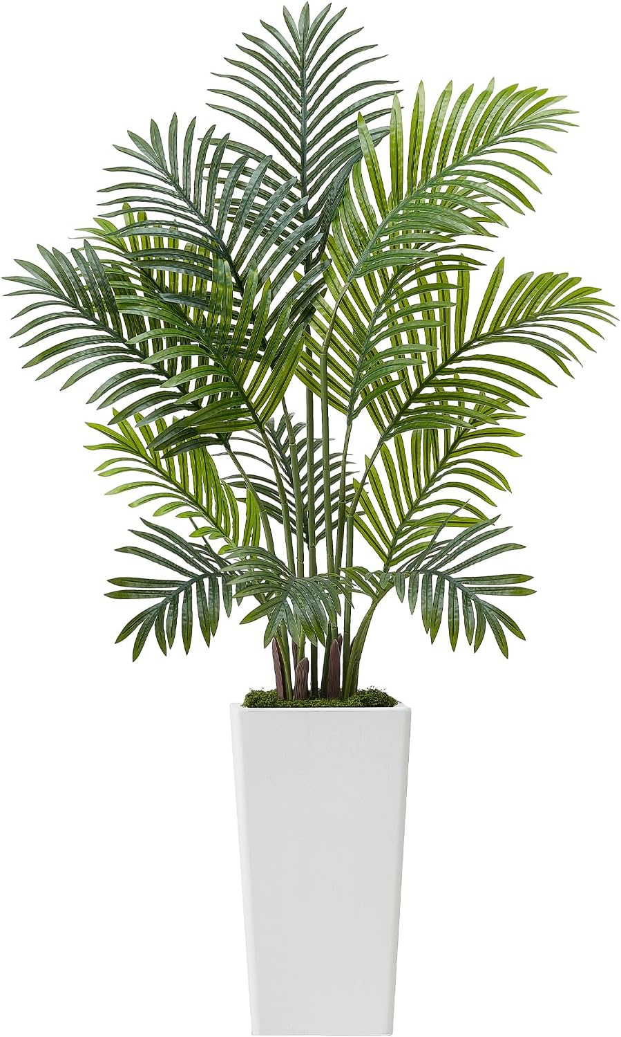Artificial Bird of Paradise Tree, 5 FT Tall Faux Plant, PE Material & Anti-Tip Tilt Protection Low-Maintenance Plant, Lifelike Green Fake Tree for Home Office Warehouse Decor Indoor Outdoor