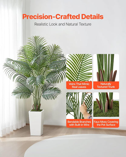 Artificial Bird of Paradise Tree, 5 FT Tall Faux Plant, PE Material & Anti-Tip Tilt Protection Low-Maintenance Plant, Lifelike Green Fake Tree for Home Office Warehouse Decor Indoor Outdoor