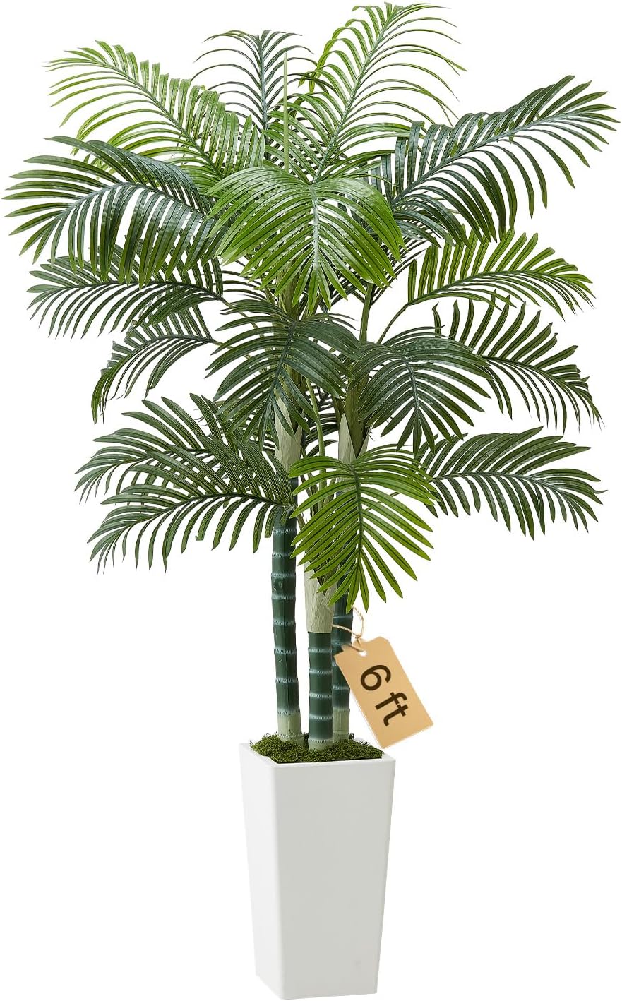 Artificial Bird of Paradise Tree, 5 FT Tall Faux Plant, PE Material & Anti-Tip Tilt Protection Low-Maintenance Plant, Lifelike Green Fake Tree for Home Office Warehouse Decor Indoor Outdoor