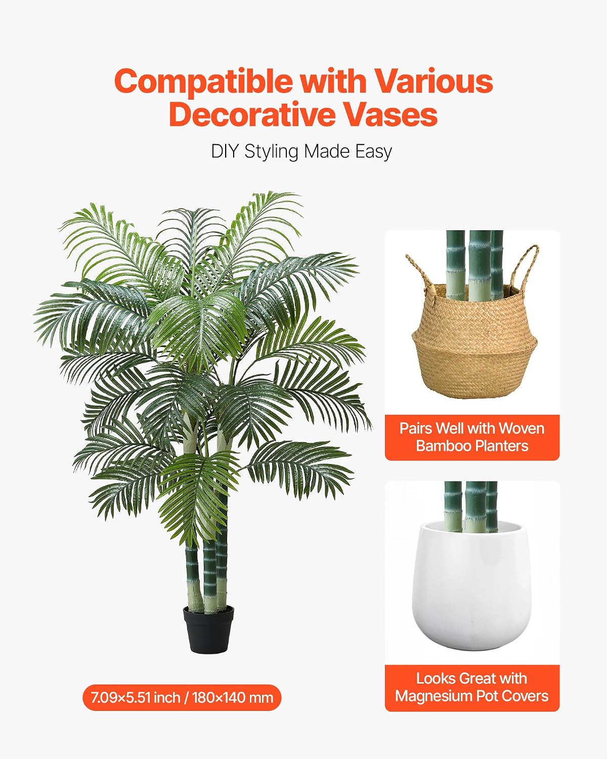 Artificial Bird of Paradise Tree, 5 FT Tall Faux Plant, PE Material & Anti-Tip Tilt Protection Low-Maintenance Plant, Lifelike Green Fake Tree for Home Office Warehouse Decor Indoor Outdoor