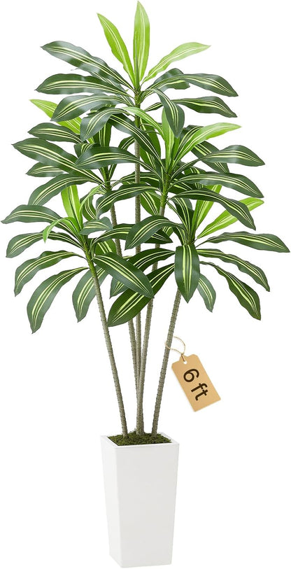 Artificial Bird of Paradise Tree, 5 FT Tall Faux Plant, PE Material & Anti-Tip Tilt Protection Low-Maintenance Plant, Lifelike Green Fake Tree for Home Office Warehouse Decor Indoor Outdoor