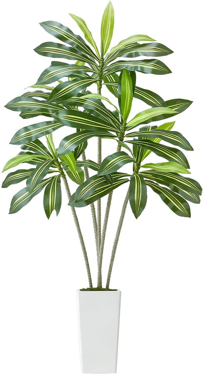 Artificial Bird of Paradise Tree, 5 FT Tall Faux Plant, PE Material & Anti-Tip Tilt Protection Low-Maintenance Plant, Lifelike Green Fake Tree for Home Office Warehouse Decor Indoor Outdoor