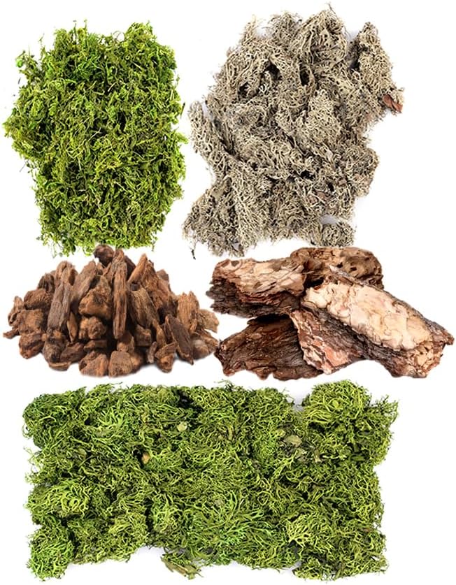 (23309) Moss Mix – Premium Decorative Moss for Crafts, Terrariums, Wedding & Table Décor, 80.75 Cubic inches (Approx. 2 oz), Halloween