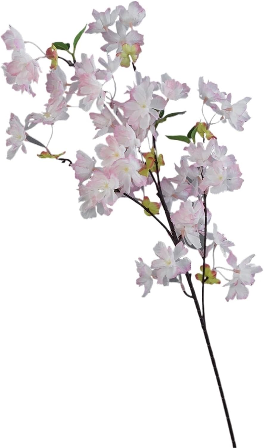 2Pcs 35.8In Artificial Peach Blossom Branches,4Fork Silk Cherry Plum Flower