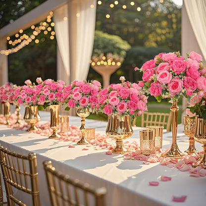 peonies artificial flowers 12 Bundles pink flowers bouquet, Lifelike Silk Fake Peonies with Stems for Home Table Centerpieces, Wedding, Party & DIY Bridal Floral Arrangements (Rose red + pink)