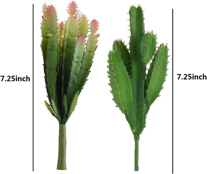 Set of 3 pcs Artificial Succulent Plants Faux Cactus Cacti Plant DIY Material for Home Decor Flower Arrangement
