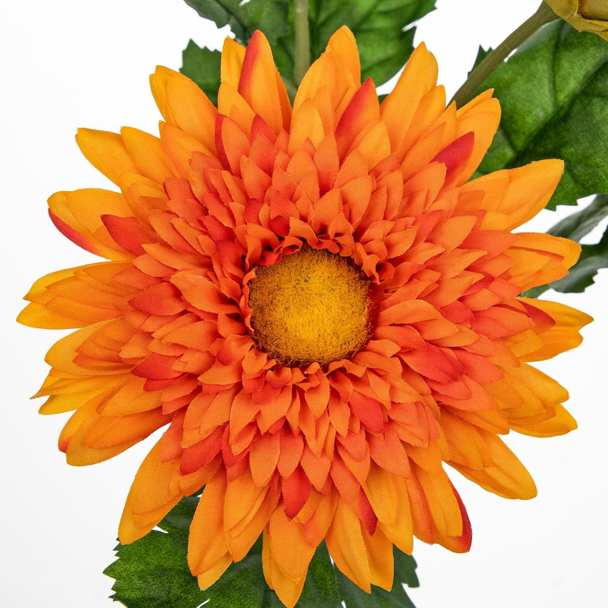 3PCS 29in Orange Artificial Flowers Gerbera Daisy Fall Flowers Stems Decor