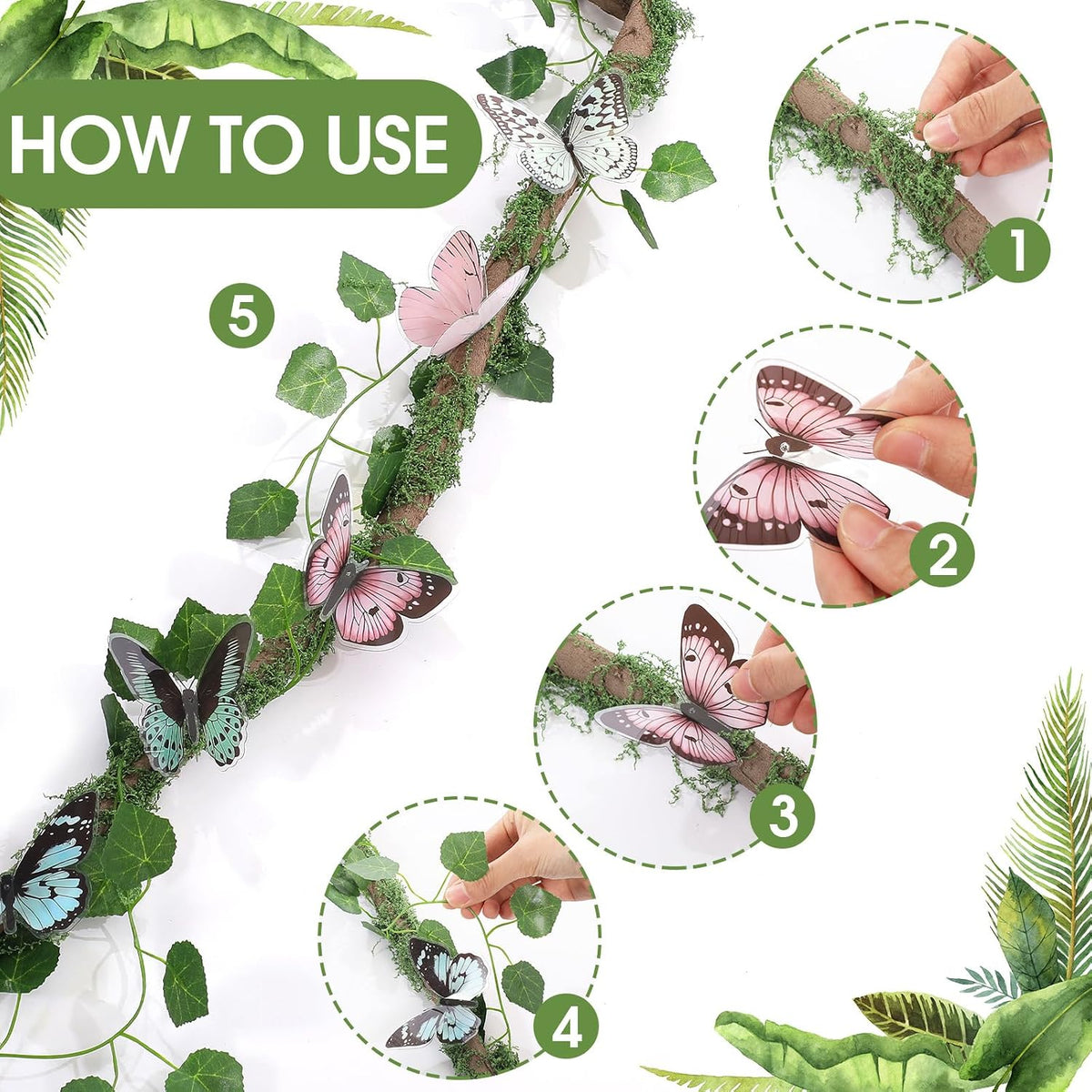 22 Pcs DIY Fairy Enchanted Forest Decoration Kit