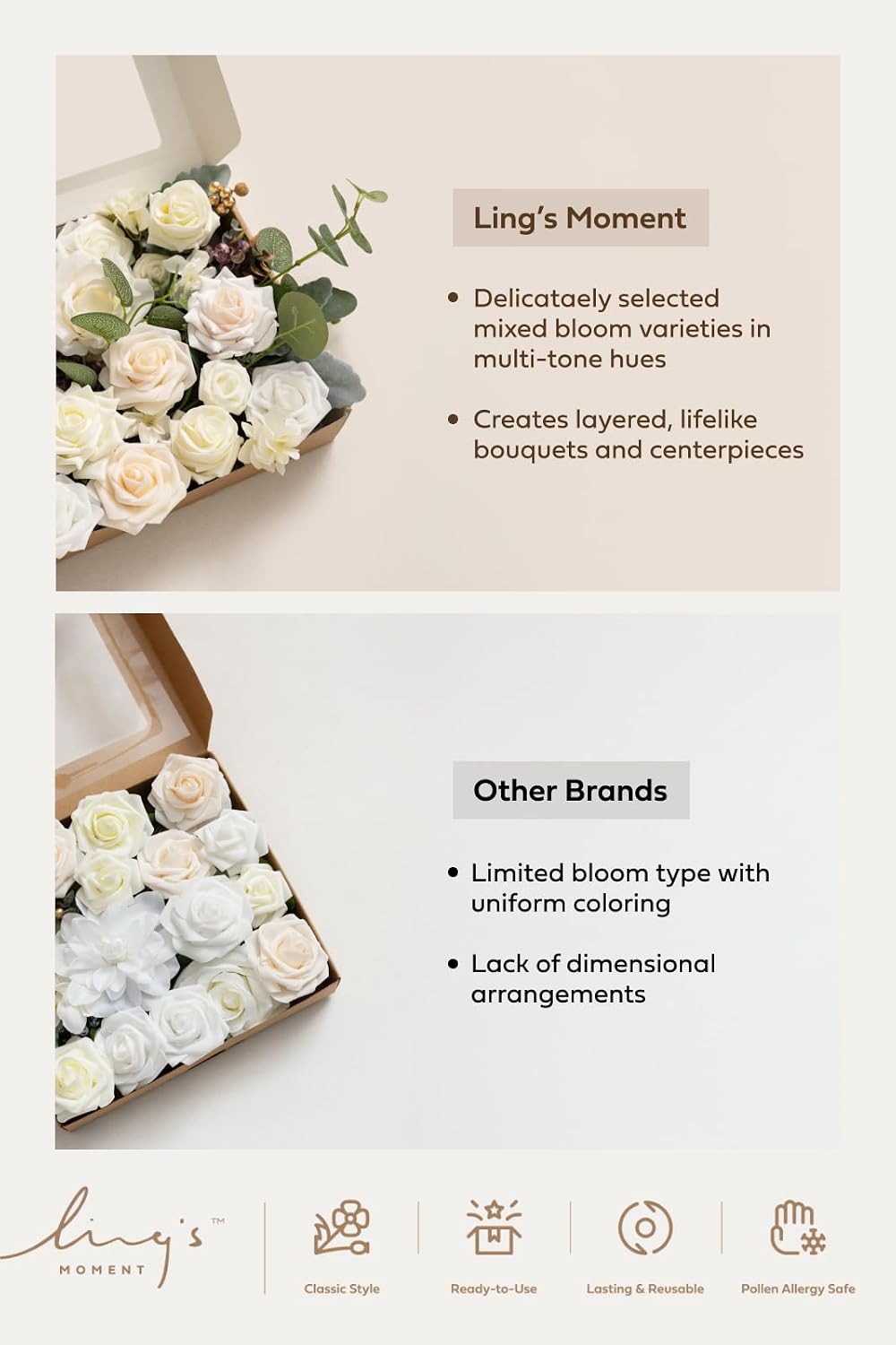 Artificial Pink Wedding Flowers Combo, English Pastel, Deluxe