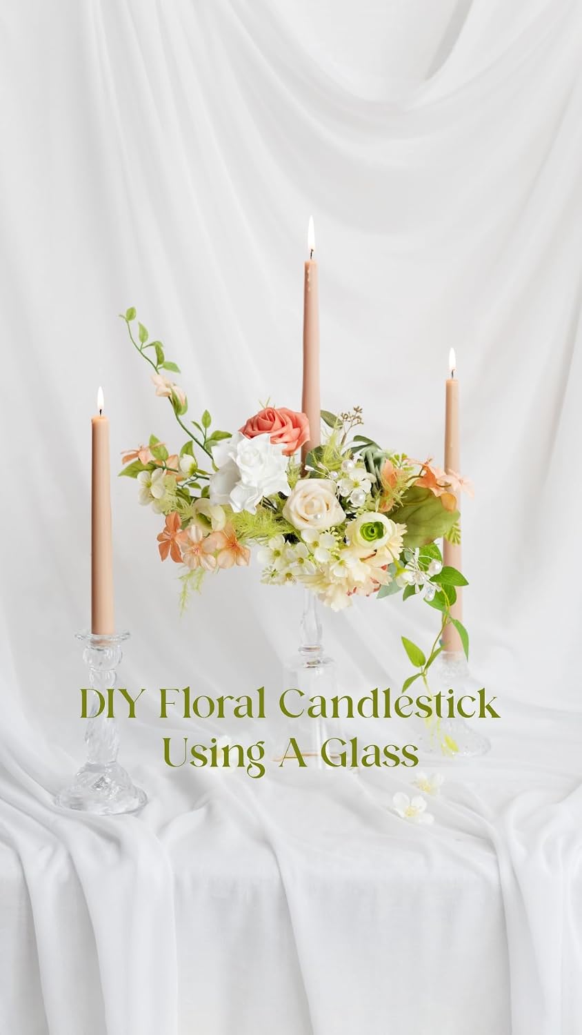 Artificial Pink Wedding Flowers Combo, English Pastel, Deluxe