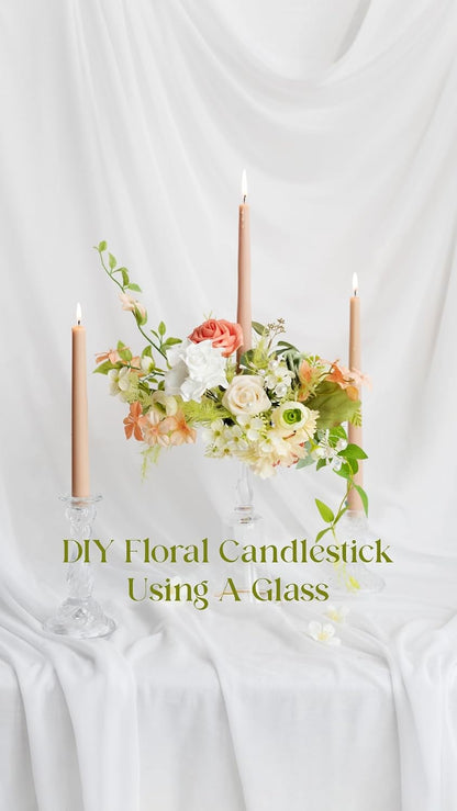 Artificial Pink Wedding Flowers Combo, English Pastel, Deluxe