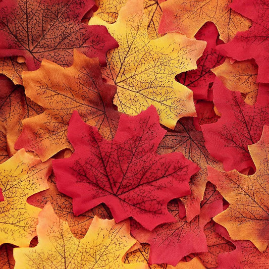 1100PCS Fall Artificial Maple Leaves Thanksgiving Autumn Leaf Wedding Party Table Decor,Multicolored | Thanksgiving Autumn Leaf,Wedding,Party,Table Decor,Multicolored