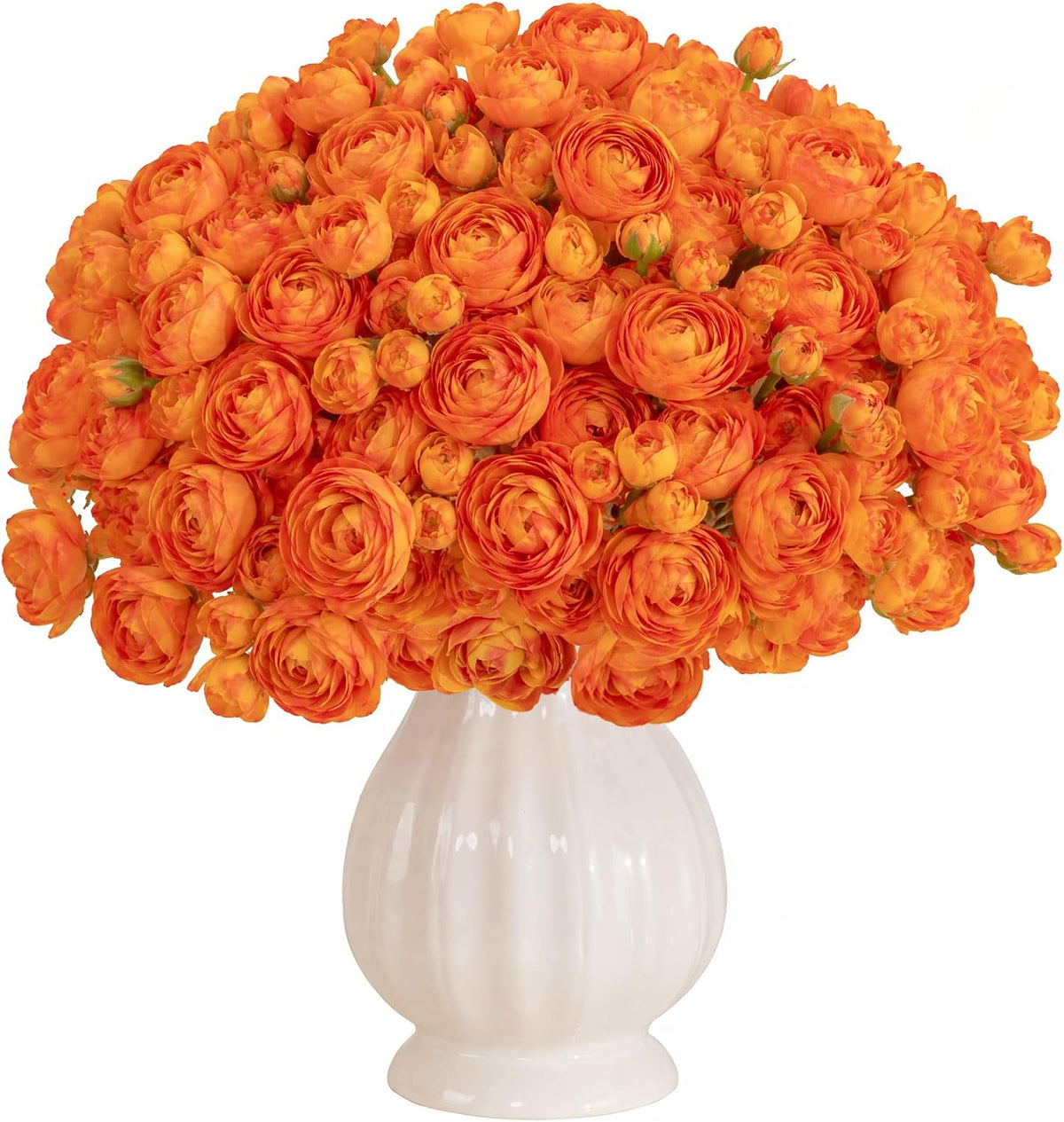 Mini Ranunculus Artificial Flowers Bouquet Creamy