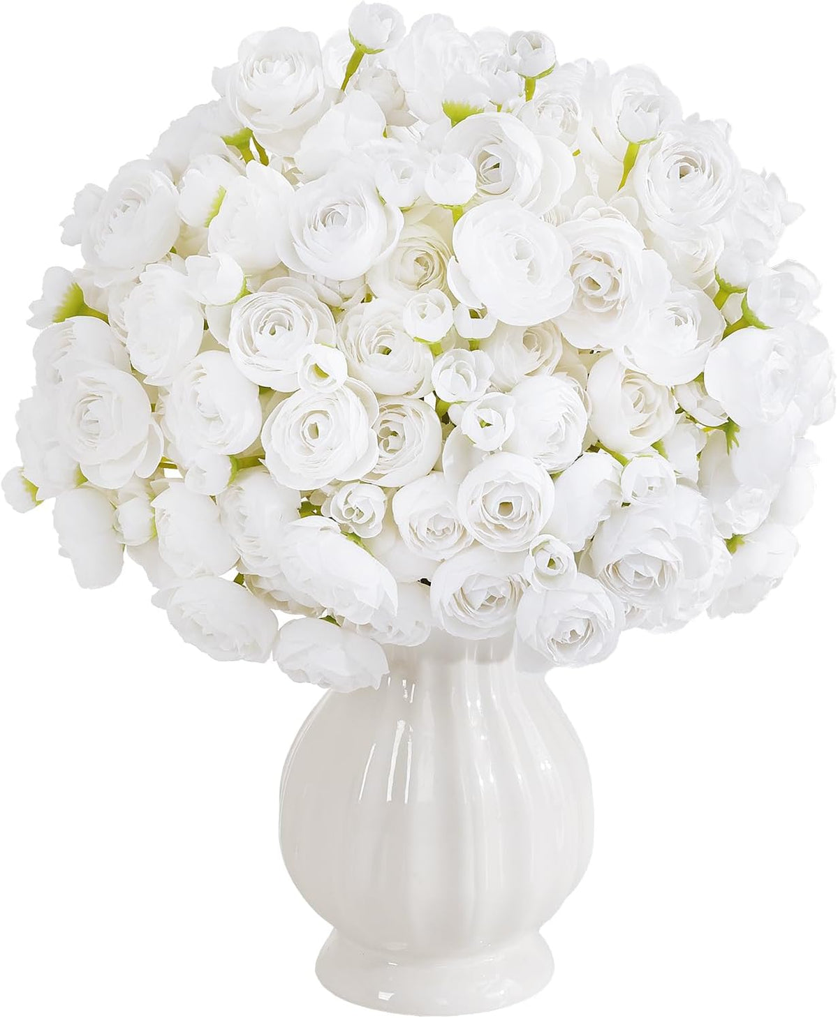 Mini Ranunculus Artificial Flowers Bouquet Creamy