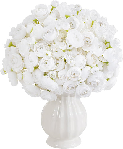 Mini Ranunculus Artificial Flowers Bouquet Creamy
