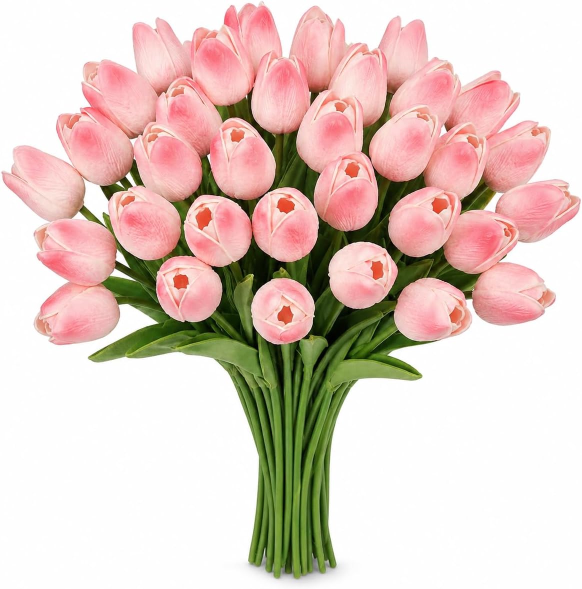 30PCS Artificial Tulip Flowers, Real Touch Soft Tulips for Home Decorations