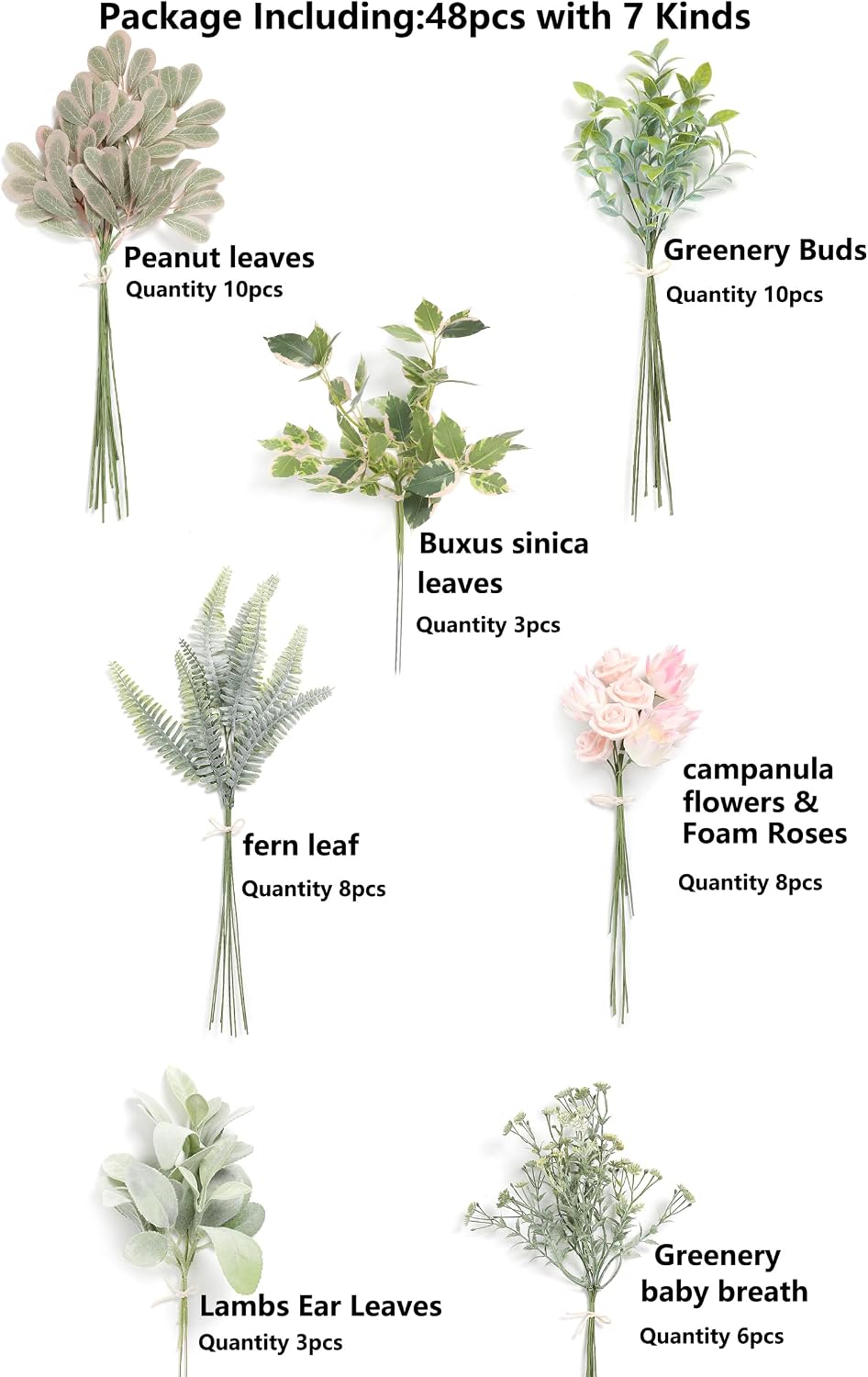 Artificial Greenery Spray Box Set(Pack of 30pcs) with 9 Kinds of Filler for Safari Jungle Hawaiian Luau Party Table Decoration Wedding Birthday Theme Party Decorations (Palm Leaves)