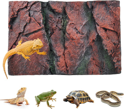 Rock Terrarium Background, 3D Reptile Tank Background Board Amphibian Stereo Backdrop Wall Reptile Stereo Decoration Aquarium Decoration Reptile Gecko Frog Lizard