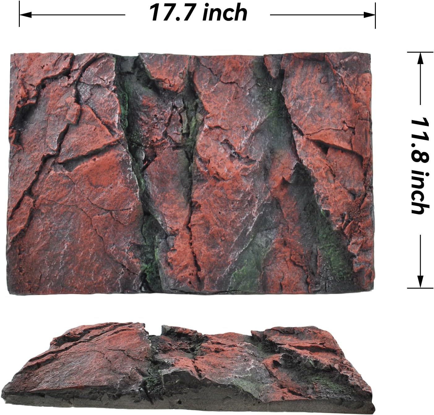 Rock Terrarium Background, 3D Reptile Tank Background Board Amphibian Stereo Backdrop Wall Reptile Stereo Decoration Aquarium Decoration Reptile Gecko Frog Lizard