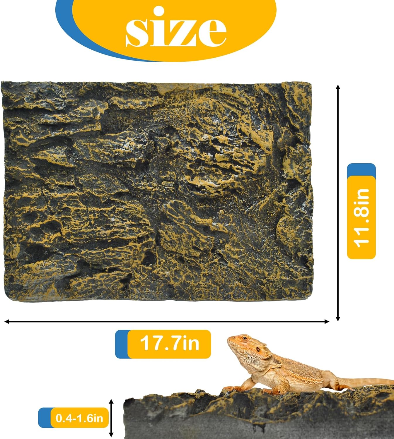Rock Terrarium Background, 3D Reptile Tank Background Board Amphibian Stereo Backdrop Wall Reptile Stereo Decoration Aquarium Decoration Reptile Gecko Frog Lizard