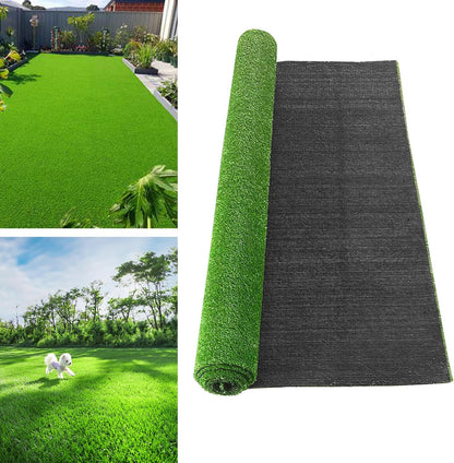 Artificial Grass Turf 4 Feet x 7 Feet (28 Square ft) Fake Grass Rug, Realistic Synthetic Fake Grass with Drainage Holes, Artificial Lawn Rug Dog Pets Mat for Balcony Garden Lawn Landscape