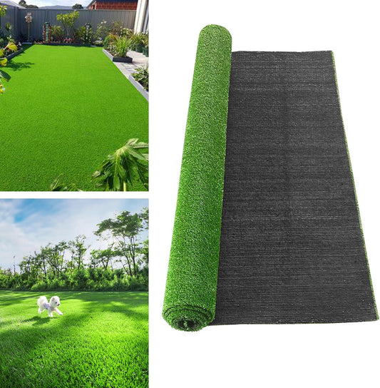 Artificial Grass Turf 4 Feet x 7 Feet (28 Square ft) Fake Grass Rug, Realistic Synthetic Fake Grass with Drainage Holes, Artificial Lawn Rug Dog Pets Mat for Balcony Garden Lawn Landscape