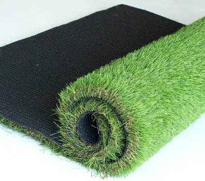 Thick Artificial Grass Turf 7x15FT, 1.77 Inch Realistic Fake Grass Rug with Drainage, Customizable with Extra Large Size, Perfect for Indoor and Outdoor Use, Synthetic Grass Mat for Dogs