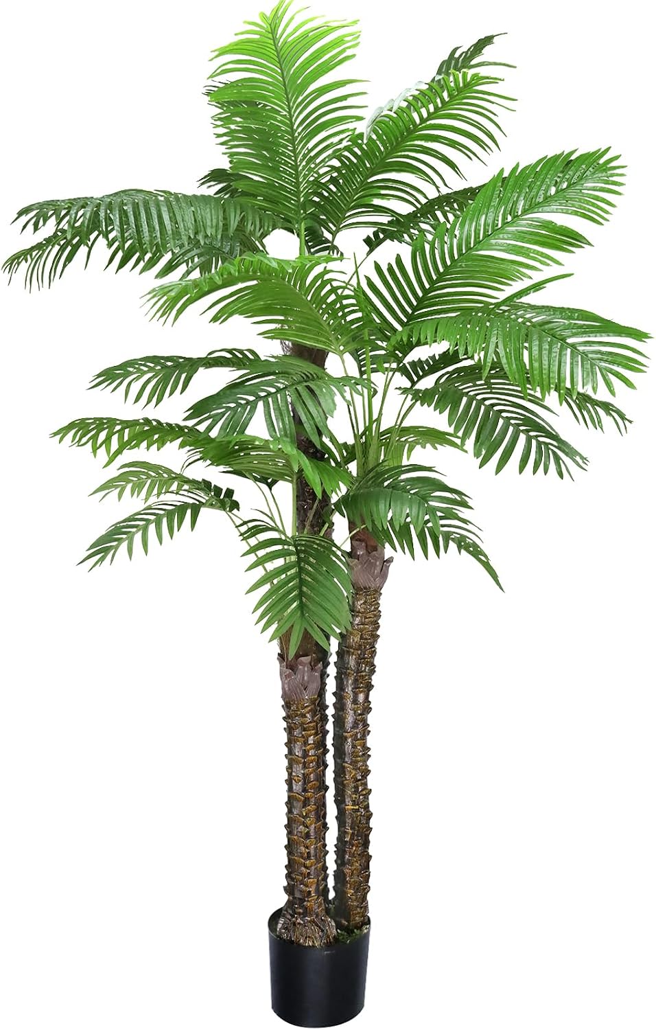 Artificial Fiddle Leaf Fig Tree,6 FT Tall Artificial Tree with Woven Seagrass Plant Basket Fake Floor Plant in Pot for Home Decor Living Room Indoor Outdoor Office Bedroom Decor