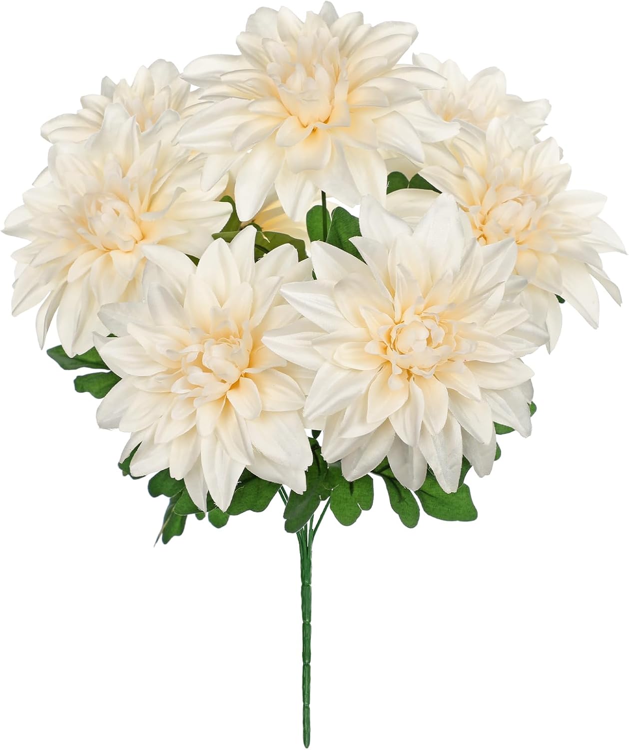 Purple-Pink Artificial Dahlia Flowers with Stem Bushes 7 Heads Silk Fake Dahlias Flowers Wedding Bouquets Faux Dahlia Flower Floral Arrangements for Party Table Centerpieces Home Decor