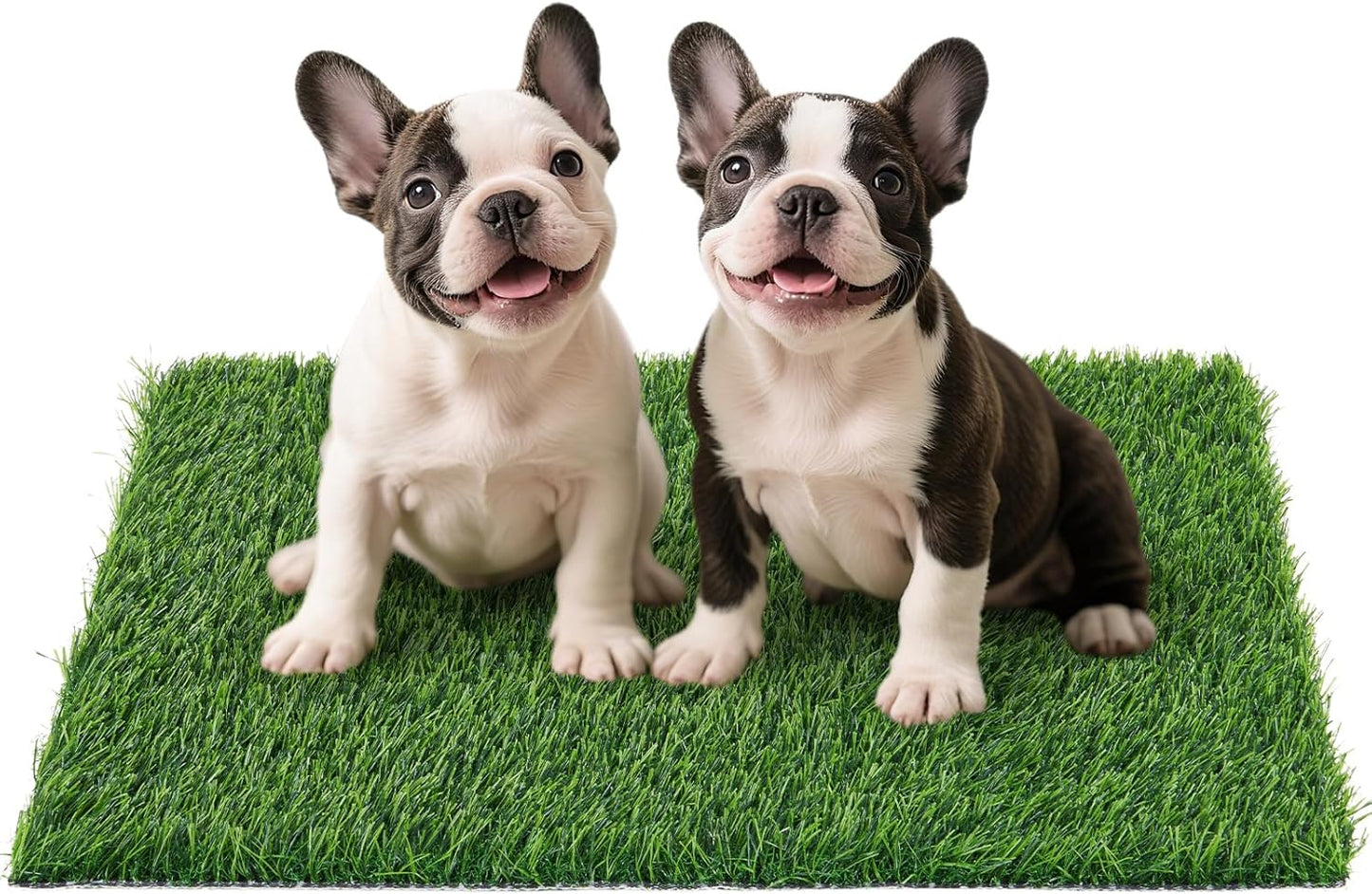 Artificial Grass Pad for Dogs Potty: 33.2X20.8 Inches Fake Grass for Dogs Puppy Potty Training to Pee and Poop on Balcony, Backyard, Patio, Apartment - Protect Floor and Furnitures, 2X Faster Drainage