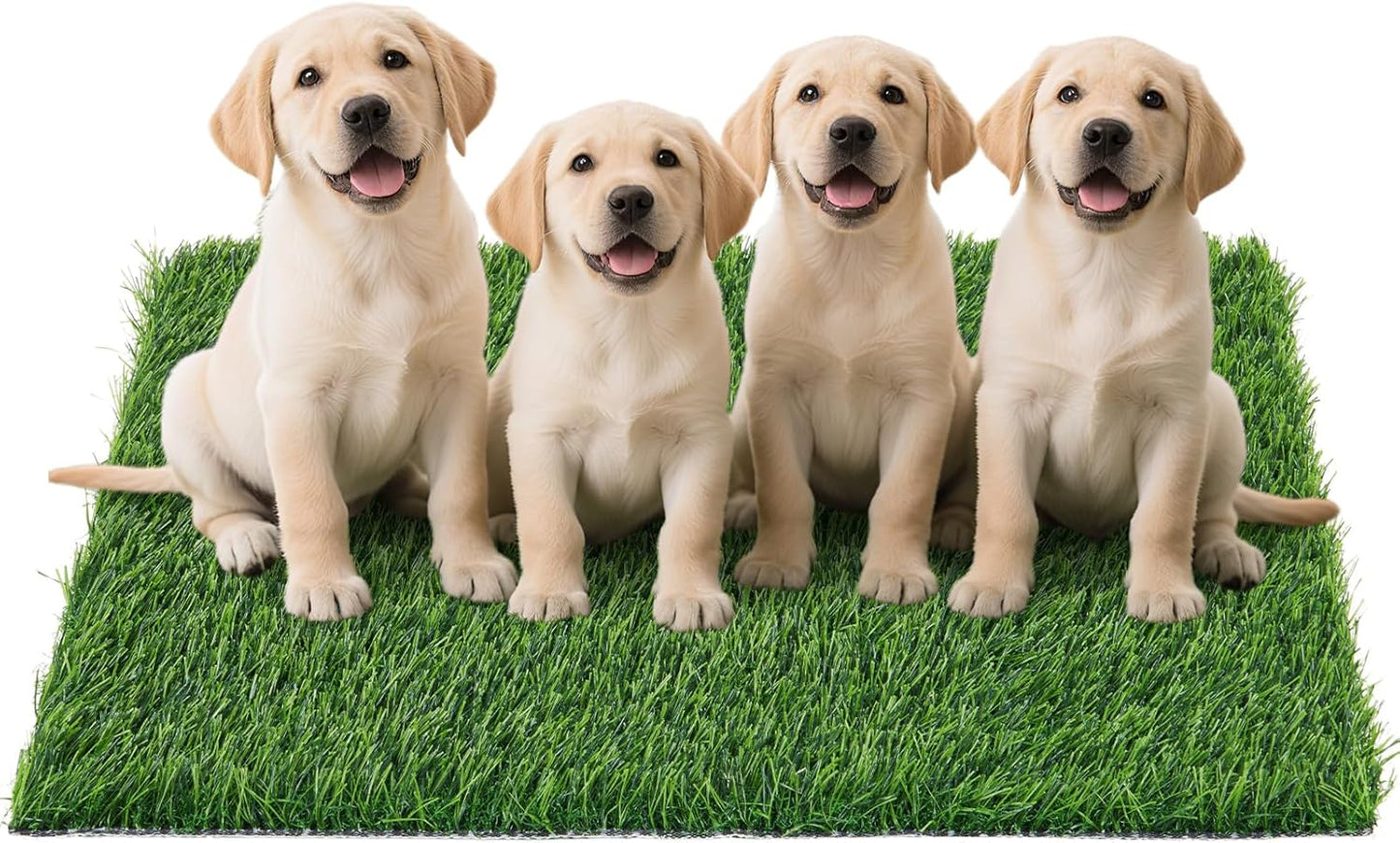 Artificial Grass Pad for Dogs Potty: 33.2X20.8 Inches Fake Grass for Dogs Puppy Potty Training to Pee and Poop on Balcony, Backyard, Patio, Apartment - Protect Floor and Furnitures, 2X Faster Drainage
