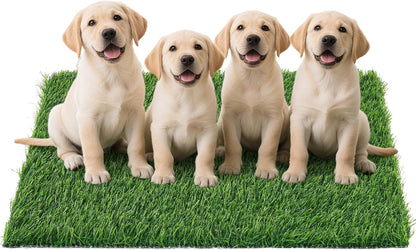 Artificial Grass Pad for Dogs Potty: 33.2X20.8 Inches Fake Grass for Dogs Puppy Potty Training to Pee and Poop on Balcony, Backyard, Patio, Apartment - Protect Floor and Furnitures, 2X Faster Drainage