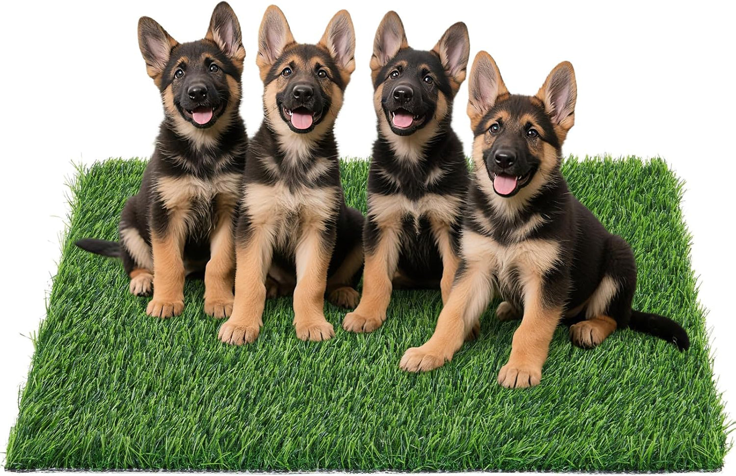 Artificial Grass Pad for Dogs Potty: 33.2X20.8 Inches Fake Grass for Dogs Puppy Potty Training to Pee and Poop on Balcony, Backyard, Patio, Apartment - Protect Floor and Furnitures, 2X Faster Drainage