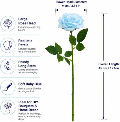 100 Pcs White Rose Artificial Flowers Bulk, Ivory Silk Fake Roses with Long Stem for Wedding Decoration, Bridal Bouquets, DIY Flower Wall, Party Table Centerpieces, Home Decor