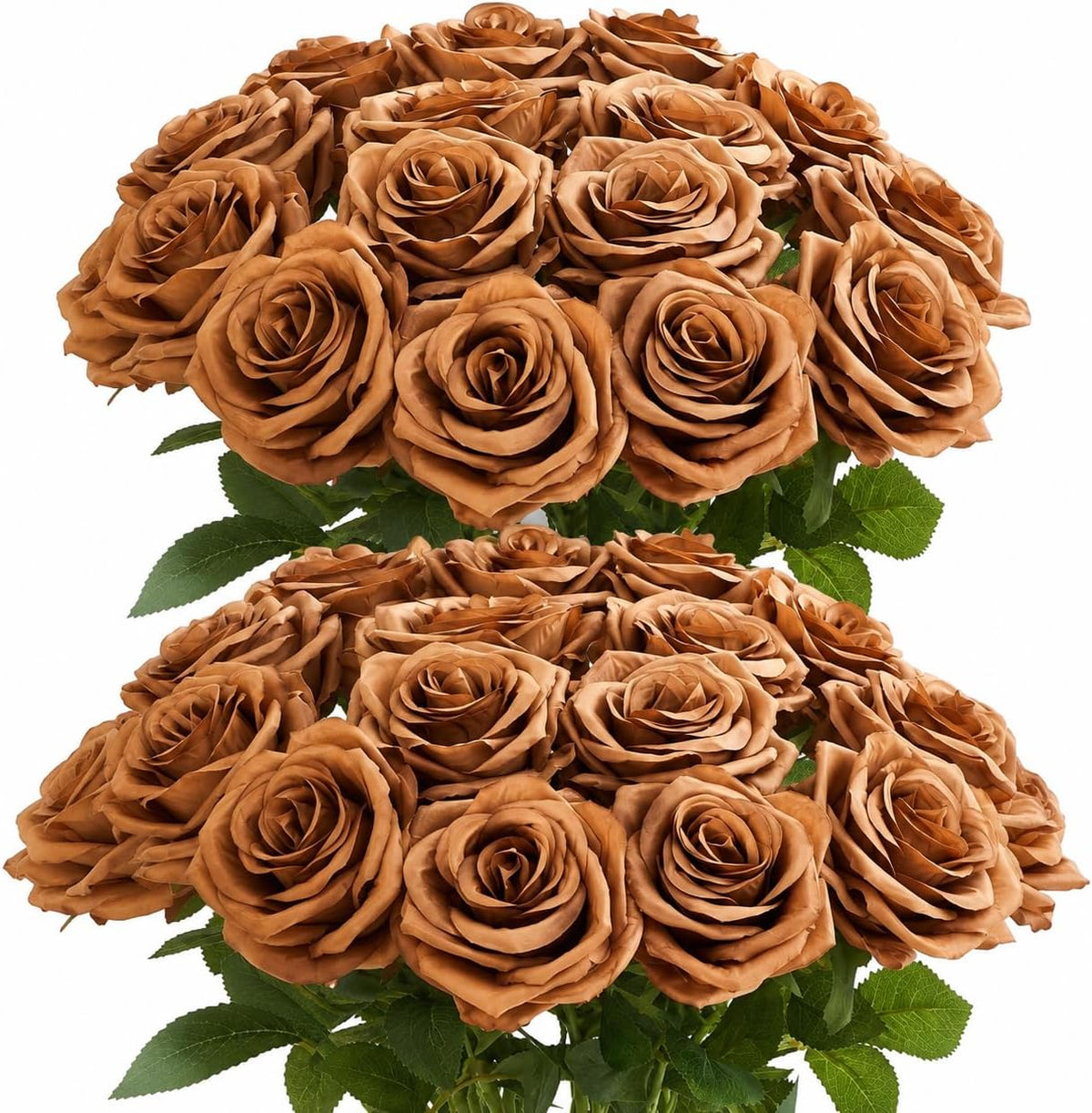 100 Pcs White Rose Artificial Flowers Bulk, Ivory Silk Fake Roses with Long Stem for Wedding Decoration, Bridal Bouquets, DIY Flower Wall, Party Table Centerpieces, Home Decor