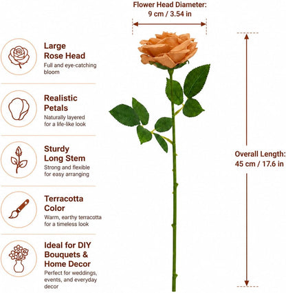 100 Pcs White Rose Artificial Flowers Bulk, Ivory Silk Fake Roses with Long Stem for Wedding Decoration, Bridal Bouquets, DIY Flower Wall, Party Table Centerpieces, Home Decor