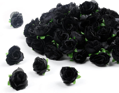 100Pcs 1.6In Mini Artificial Pink Cherry Blossom Flowers Head