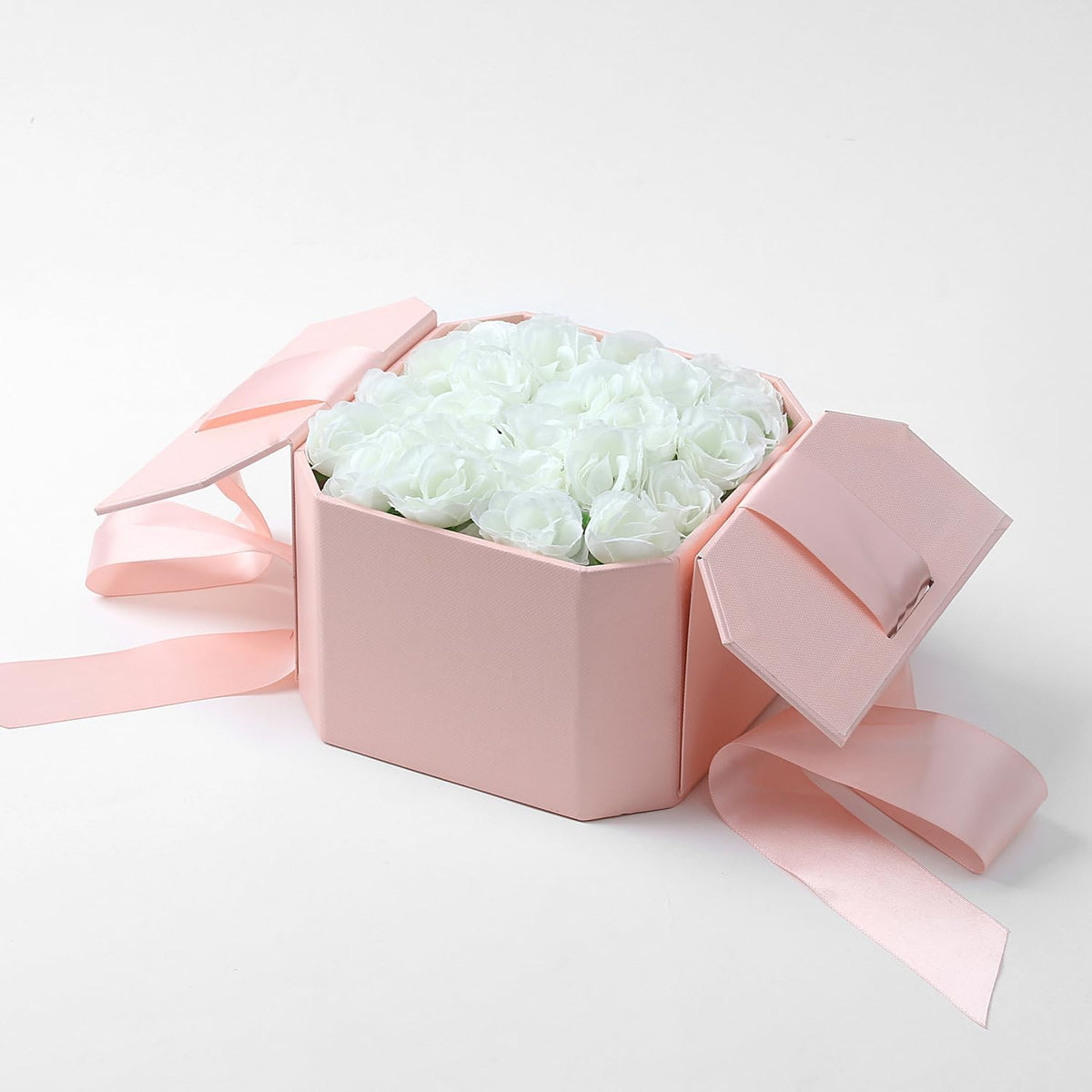100Pcs 1.6In Mini Artificial Pink Cherry Blossom Flowers Head