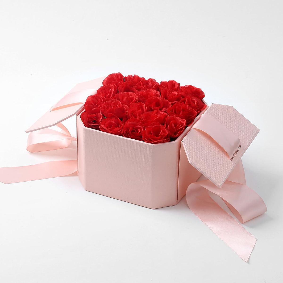 100Pcs 1.6In Mini Artificial Pink Cherry Blossom Flowers Head