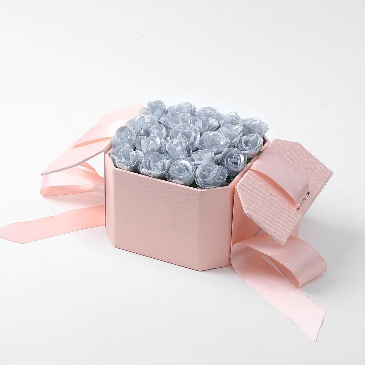 100Pcs 1.6In Mini Artificial Pink Cherry Blossom Flowers Head