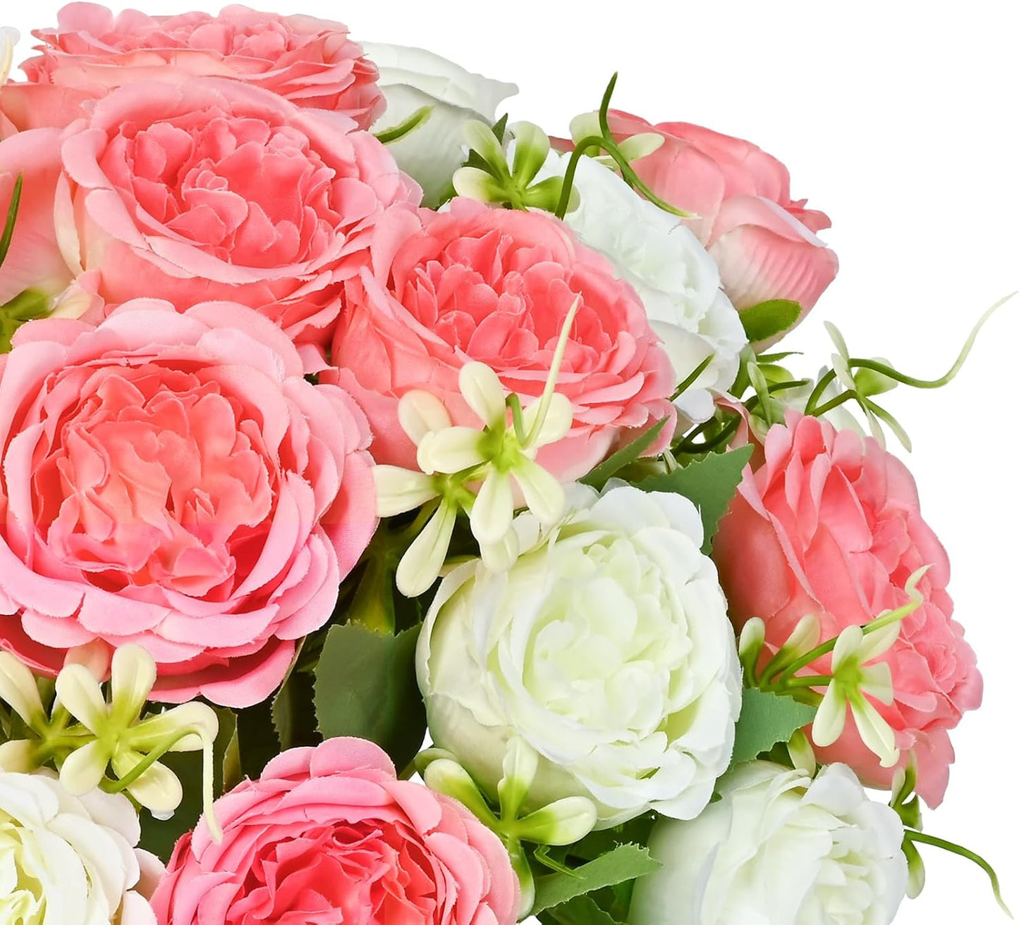2 Packs Peonies Artificial Flowers, Light Pink Silk Artificial Peonies | Fake Peonies Artificial Peony Flower Bouquets for Centerpiece Table Wedding Party Home Decor