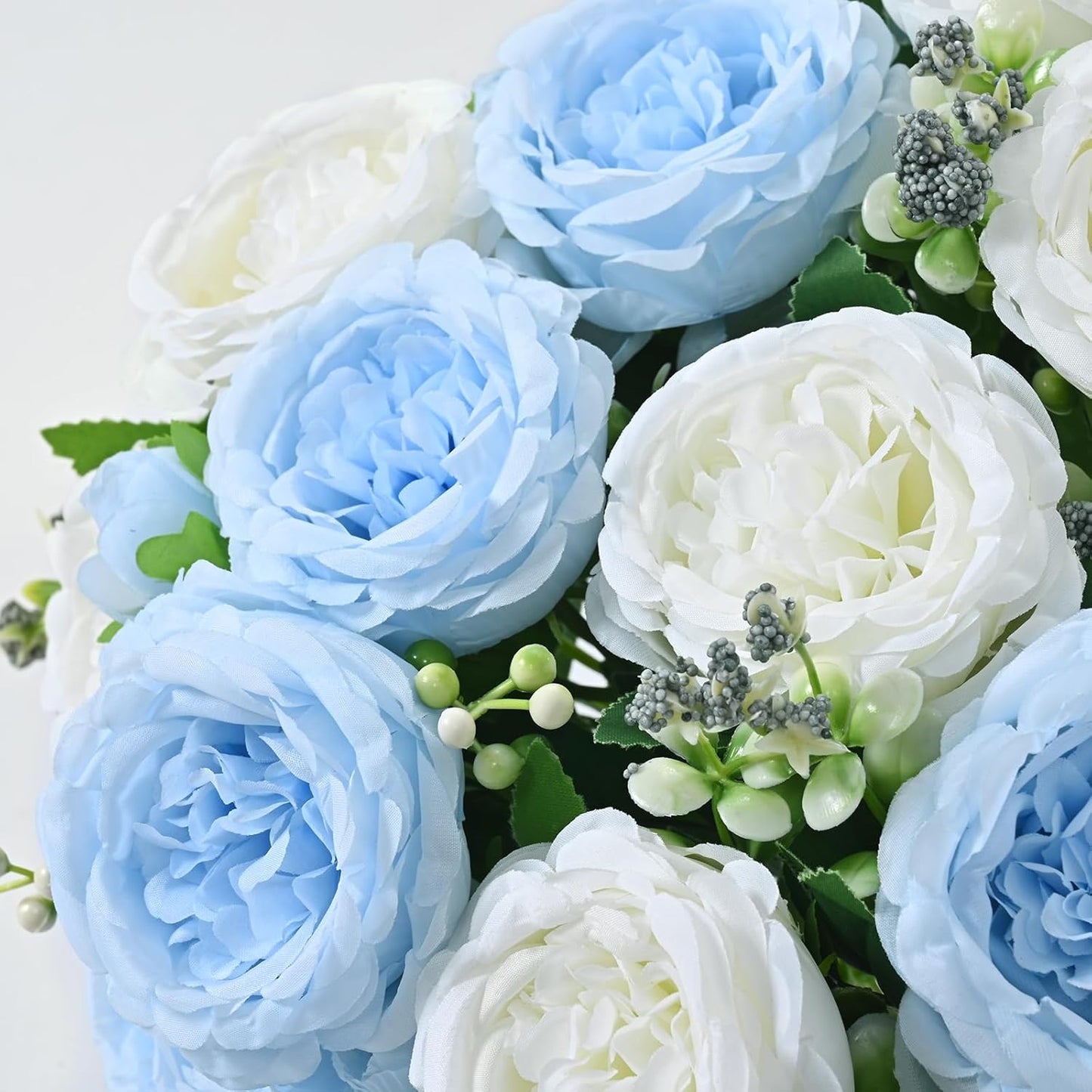 2 Packs Peonies Artificial Flowers, Light Pink Silk Artificial Peonies | Fake Peonies Artificial Peony Flower Bouquets for Centerpiece Table Wedding Party Home Decor