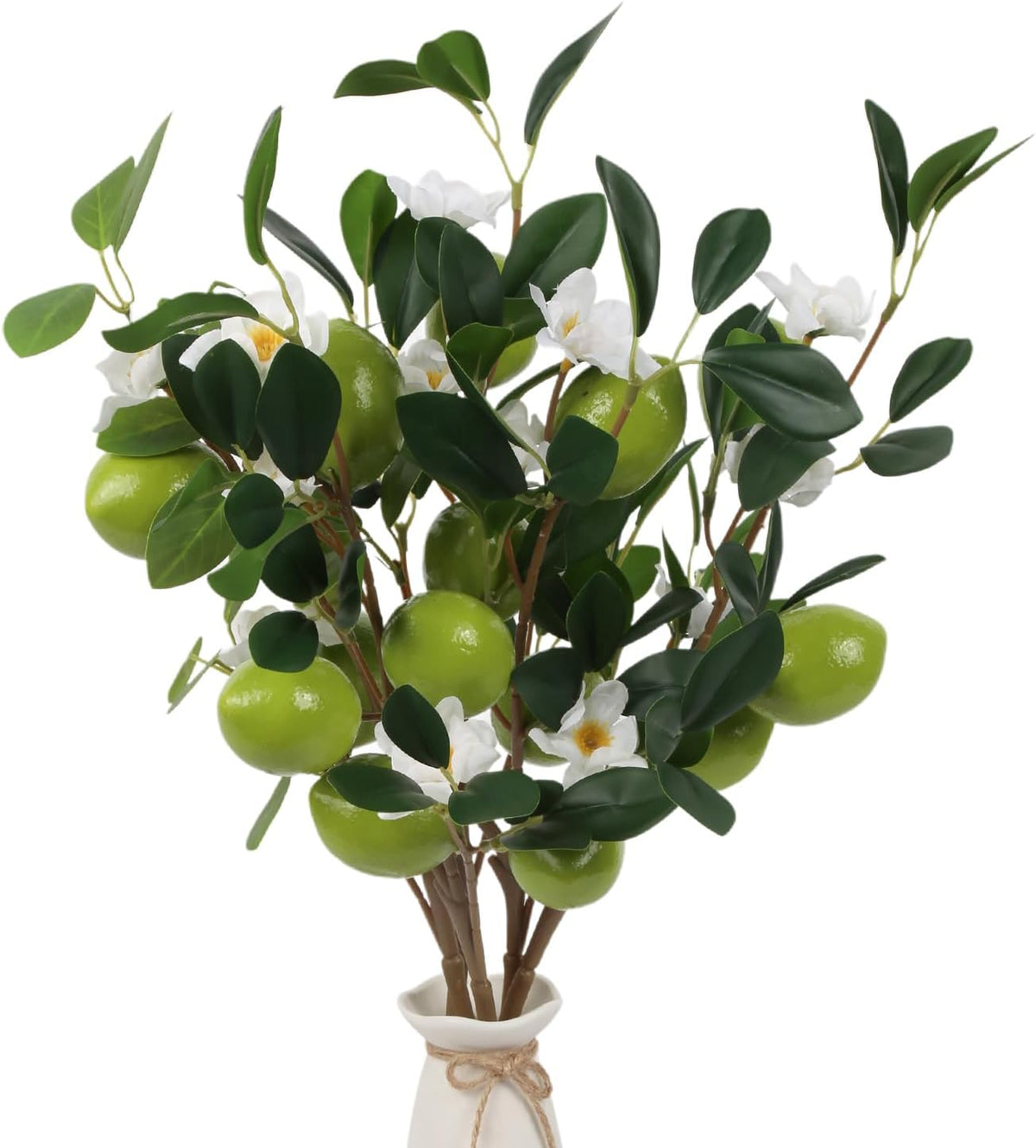 Artificial Lemon Fruit Flowers 5 Pcs Artificial Lemon Branches