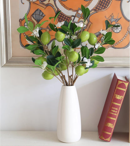 Artificial Lemon Fruit Flowers 5 Pcs Artificial Lemon Branches