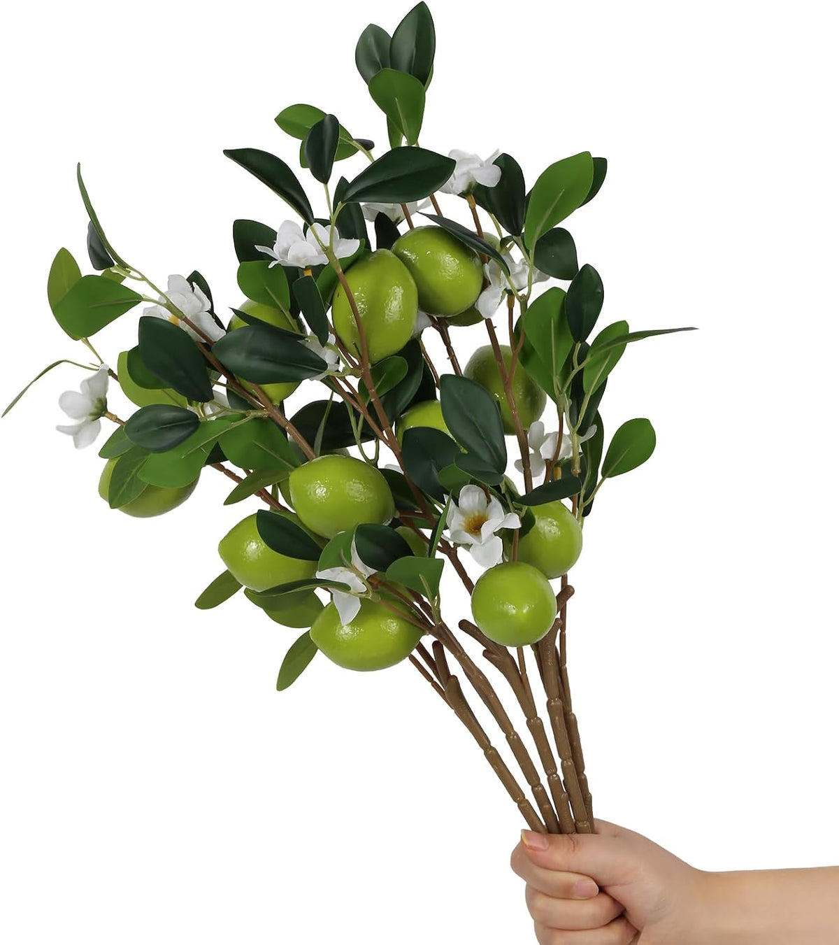Artificial Lemon Fruit Flowers 5 Pcs Artificial Lemon Branches