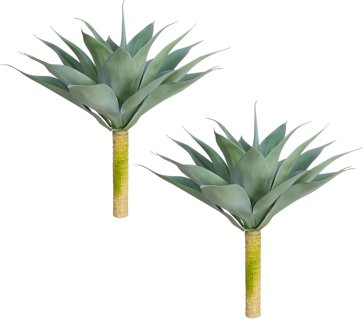 28 Inch Artificial Agave Plants Outdoor Set, Large Fake Plants Indoor for Home Decor, Realistic UV Resistant Faux Succulents Plants Without Pot, Set of 2