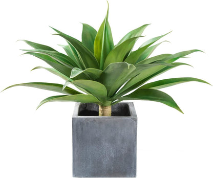 28 Inch Artificial Agave Plants Outdoor Set, Large Fake Plants Indoor for Home Decor, Realistic UV Resistant Faux Succulents Plants Without Pot, Set of 2